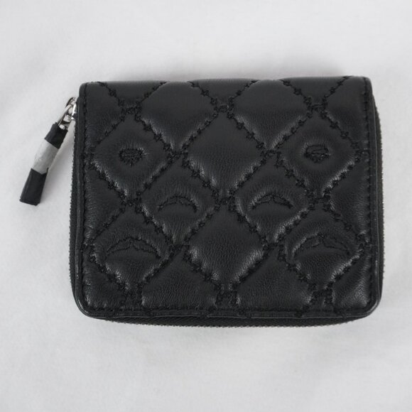 Zadig & Voltaire Mini ZV Vintage Monogram Wallet in Black & Silver (NWT) - Picture 3 of 12